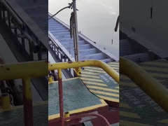 डॉक, पोर्ट के लिए हैंड रेल और सॉकेट के साथ सीसीएस एल्युमीनियम घाट सीढ़ी